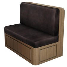 Leather Look RV Dinette Cushion Covers, Stretch Camper Cushion Slipcovers