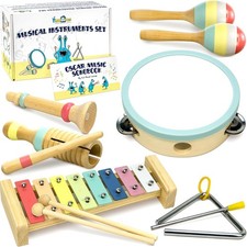 MINIARTIS Montessori Wooden Musical Instruments Set