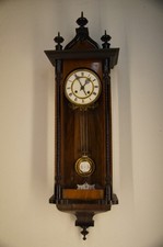 Wiener Regulator mit Schloßscheibenschlagwerk - Ende 19 Jhdt. - event. Mauthe