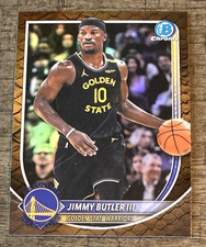 Jimmy Butler 2025-26 Bowman Chrome Reptilian Refractor SP Warriors #BCV-116