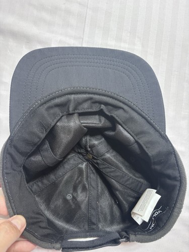 NWT Volcom Trip Fleece Adjustable Baseball Cap O/S Black/Dark Gray Men's Hat - Picture 6 of 8