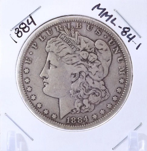 1884 $1 Morgan Silver Dollar - Raw and ungraded - (MML-84-1) GOOD ONE!