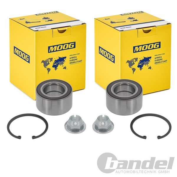 2X Moog RADLAGER-SATZ Radlagersatz Vorne Passend FüR Ford Kuga Ford USA Ranger-image