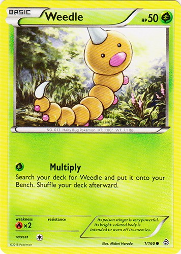 Weedle - 1/160 - Common LP Primal Clash