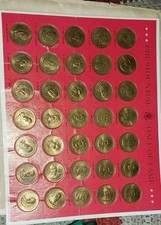 Franklin Mint Bronze US Presidential Commemorative Coin Set 35 Pieces 1981