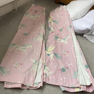Unicorn Lined Blackout Laura Ashley Curtains Girl Bedroom See Others Listed!