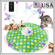 Rechargeable Interactive Cat Toy - 4-in-1 Wand Toy Hide and Seek Chasing Toys US