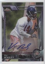 2015 Topps Chrome Rookies Hot Box Refractor Auto Vic Beasley #101 Auto i5q