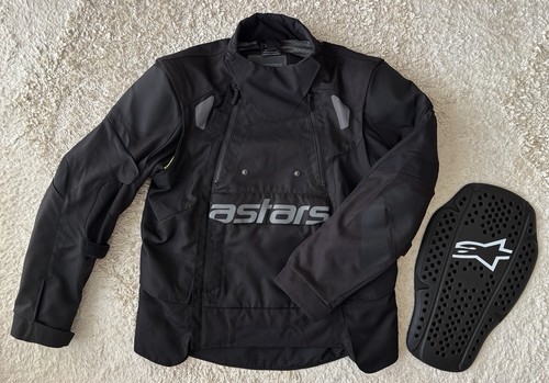 Alpinestars Halo Drystar Touring Motorcycle Jacket Men's XL Black + Back Protect
