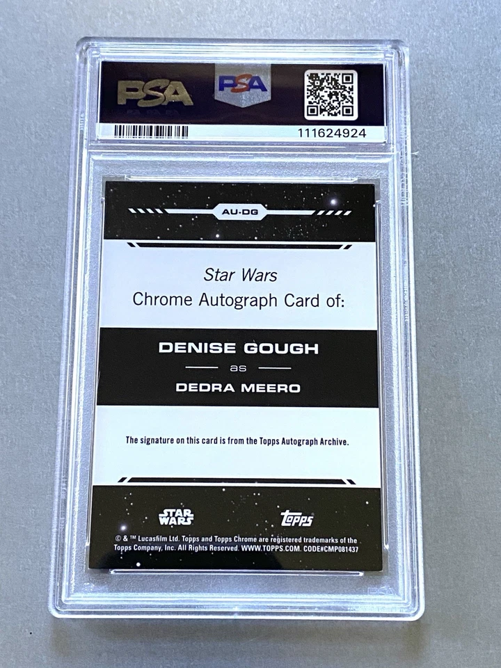 Star Wars Topps Chrome PSA 8 ANDOR Auto Card Signed Denise Gough DEDRA MEERO - Image 2 of 2
