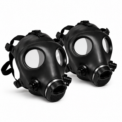 #ad SafeGuardian Israeli 2 PACK GAS MASK Respirator Hydration Port 40MM Compatible $40.78