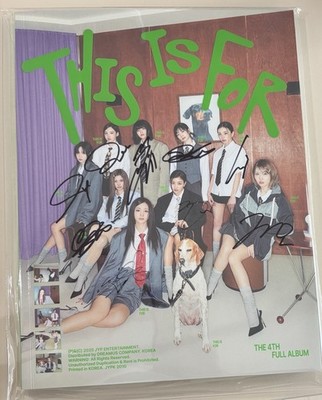 TWICE [THIS IS FOR] All Member Autographed Signed Album | eBay