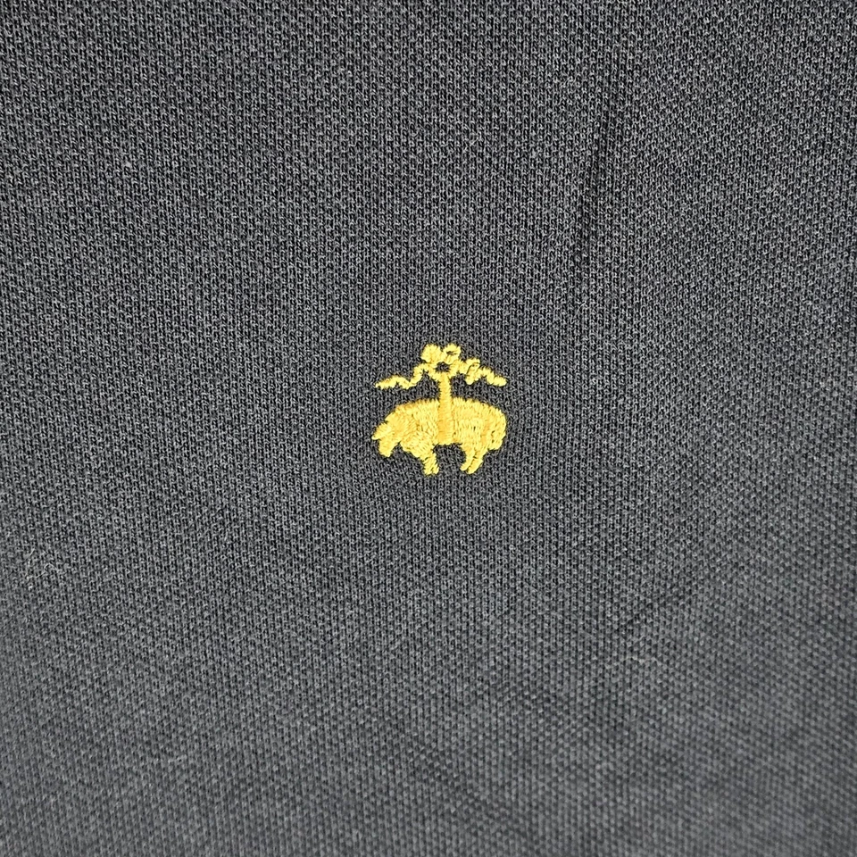Brooks Brothers Polo 衫男式中号高尔夫性能高低开衩 274068 — 第 3/4 张图片