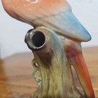 Czech Bird On A Stump Ceramic Flower Frog Czechoslovakia 18 — photo 5