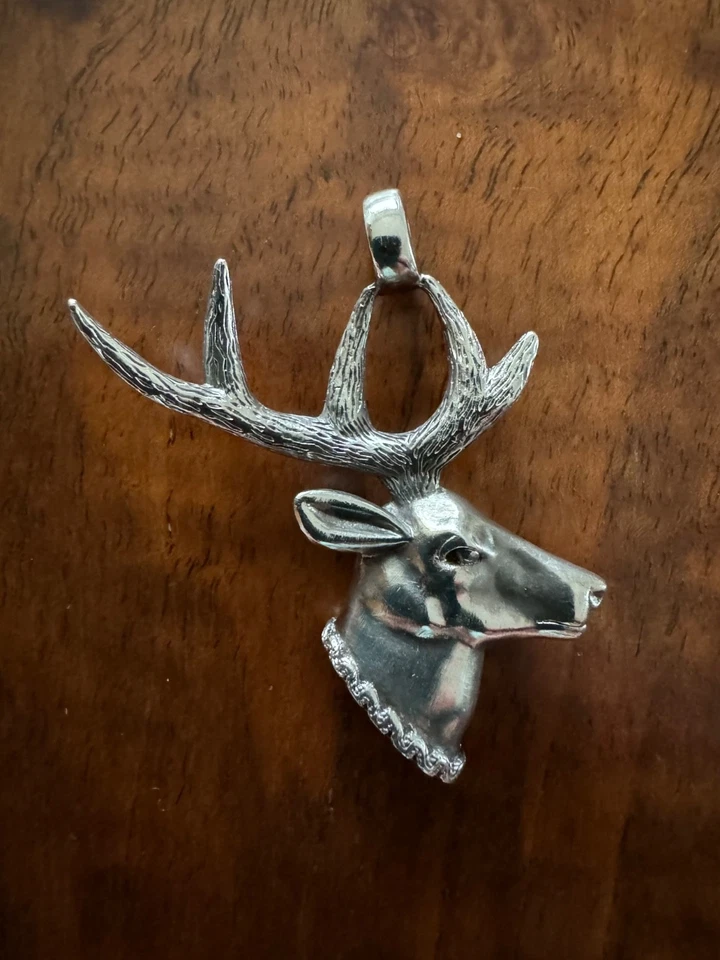 Anhänger Hirschkopf 925 Sterlingsilber