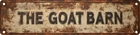 Vintage Tin The Goat Barn Sign Retro Metal Sign Suitable For Home Farm And Sh...