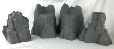 Schleich Rock Formation Lot  Ritterburg Castle Model Train D &D Tabletop Scenery