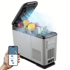 Car Armrest Refrigerator Fridge 15L Portable Campervan Freezer with APP Control