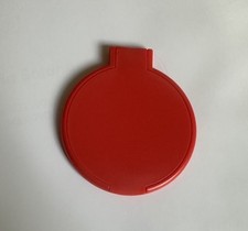 Ladies Handbag Cosmetic Mirror Compact Folding Purse Vanity Pocket Size Red
