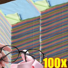 100x Microfiber Cloth Cleaning Screen Camera Lens Phone Glasses