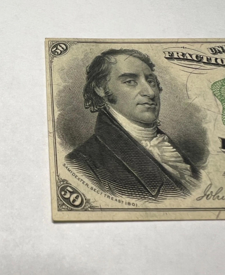 1869 United States Fractional Currency 50 Cents 4th issue GREEN SEAL - Image 3 of 4