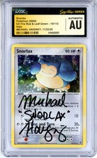 CGC Authentic Signed Michael Haigney Snorlax 15/112 FireRed & LeafGreen Holo on eBay