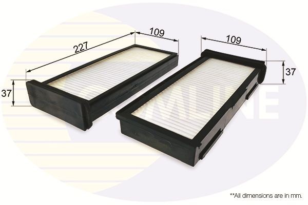 Cabin Air Filter Fits Mitsubishi Carisma Colt L200 L200 / Triton COMLINE EKF195
