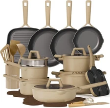 CAROTE  31PCS  Limited Edition Nonstick Pots & Pans Set Granite Cookware
