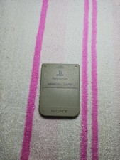 Official Sony PlayStation PS1 Memory Card OEM - Gray