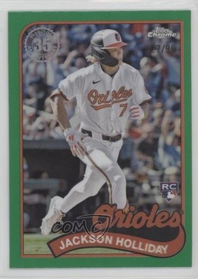 2024 Topps Chrome Update Green Refractor 27/99 Jackson Holliday Rookie RC 1d59