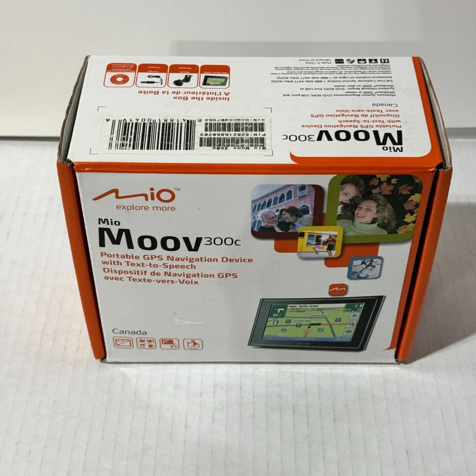 Mio Moov 300c Portable GPS Navigation Device with Text-to-Speech NEW OPENED BOX - Image 4 of 4