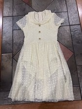 Weissman Girls Pale Yellow Dance Dress Size S.C.