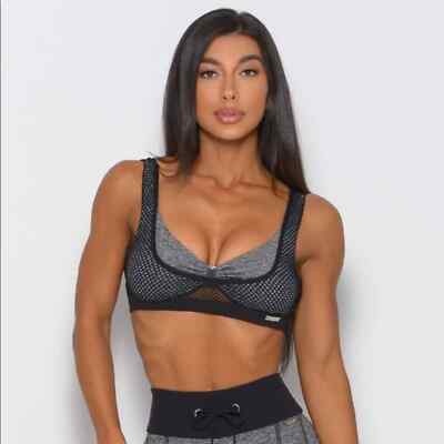 BOMBSHELL Sportswear Carbon Black Vibe Sports Bra 'Sold Out' M