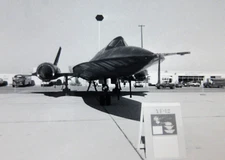 Vintage USAF SR-71 Blackbird YF-12 Spy Plane Photo Edwards AFB CA 1970s