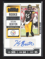 2023 Panini Contenders #196 Keeanu Benton Rookie Ticket Auto