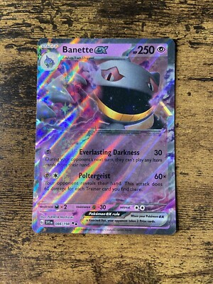 Pokemon TCG Banette Ex Holo Double Rare Scarlet & Violet 088/198
