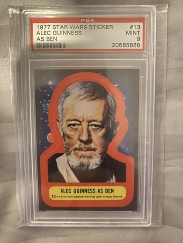 1977 Star Wars Sticker Alec Guiness As Ben #13 MINT 9 - Picture 1 of 1