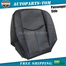 Passenger Bottom Replacement Leather Seat Cover Black For 03-06 Chevy Silverado