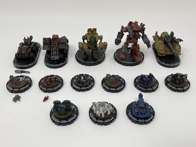 Mechwarrior Lot of 14 JESII Missile Carrier Centurion Koshi Wizkids 2002 READ