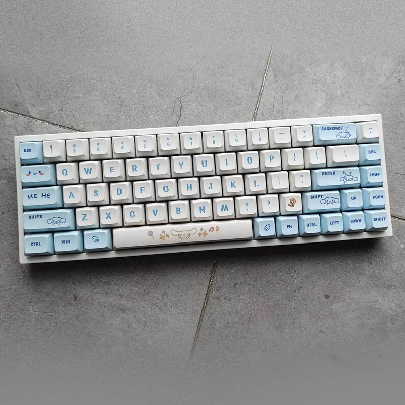 Cinnamon Dog Keycaps Set Dye Sub PBT XDA Profile 120Keys for Cherry MX Keyboards