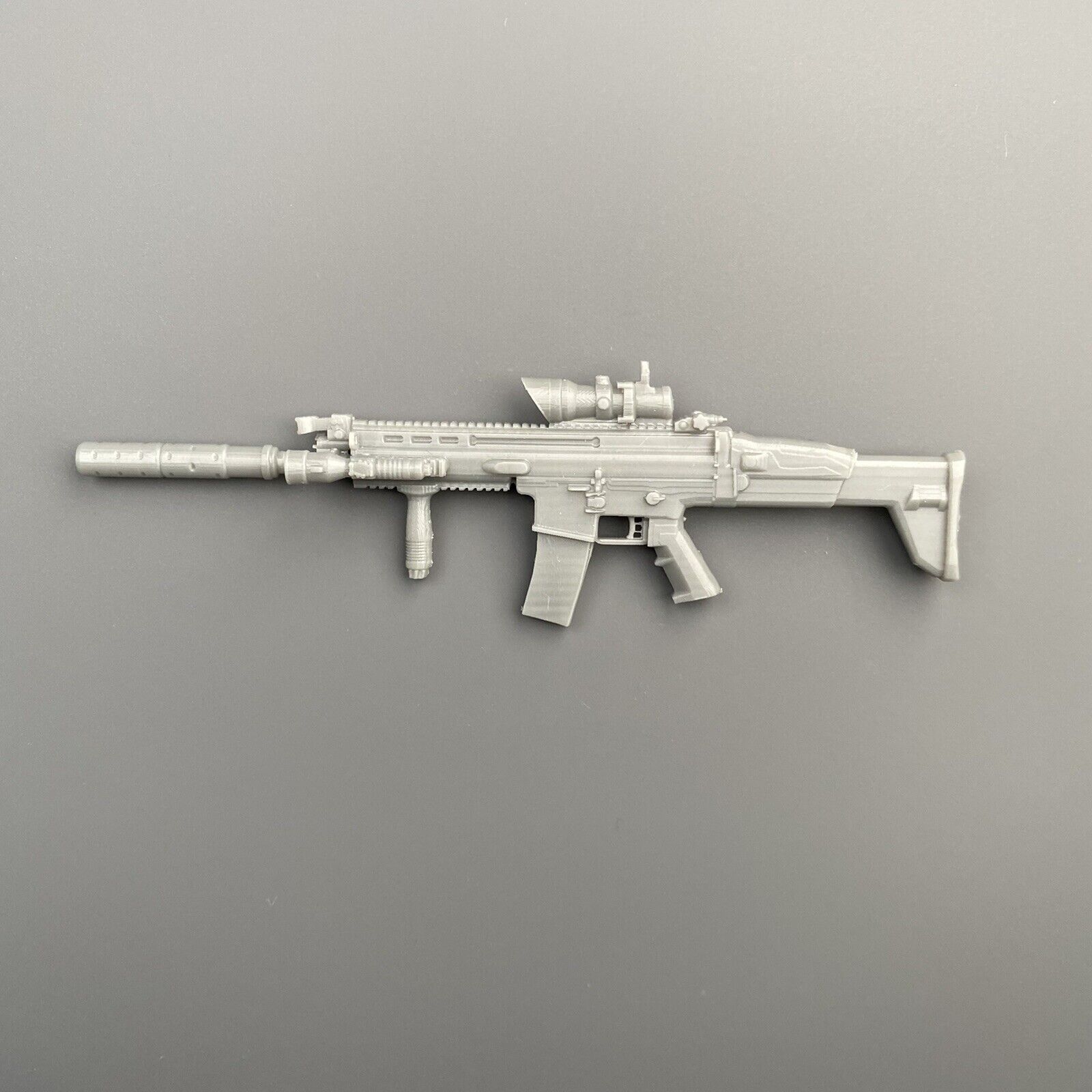 SCAR-L Suppressed Rifle 1/12 Scale 3D Printed - Unpainted Resin Print | eBay