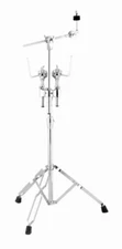 Double Tom stand with Cymbal Arm And 2 Tom Arms heavy duty chrome NEW!