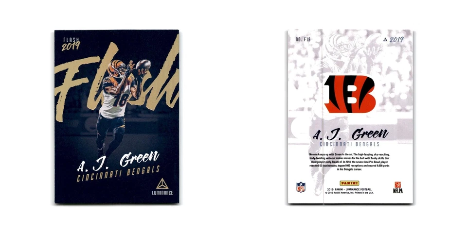 A.J. Green 2019 Panini Stickers #F18 Cincinnati Bengals Football Card NM - Image 3 of 3