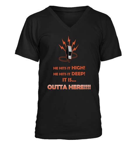 Camiseta para hombre Outta Here - cuello en V - San Francisco Giants Duane Kuiper Krukow - Imagen 2 de 3