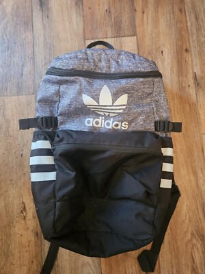 Adidas Ori Classic Zip Top Backpack Onix Jersey/Black CK2277 | eBay