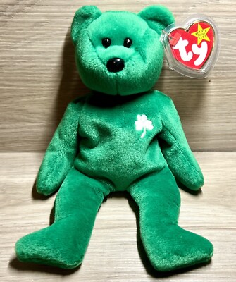 Green Beanie Erin Shamrock Beanie Baby Value St Patrick's Day