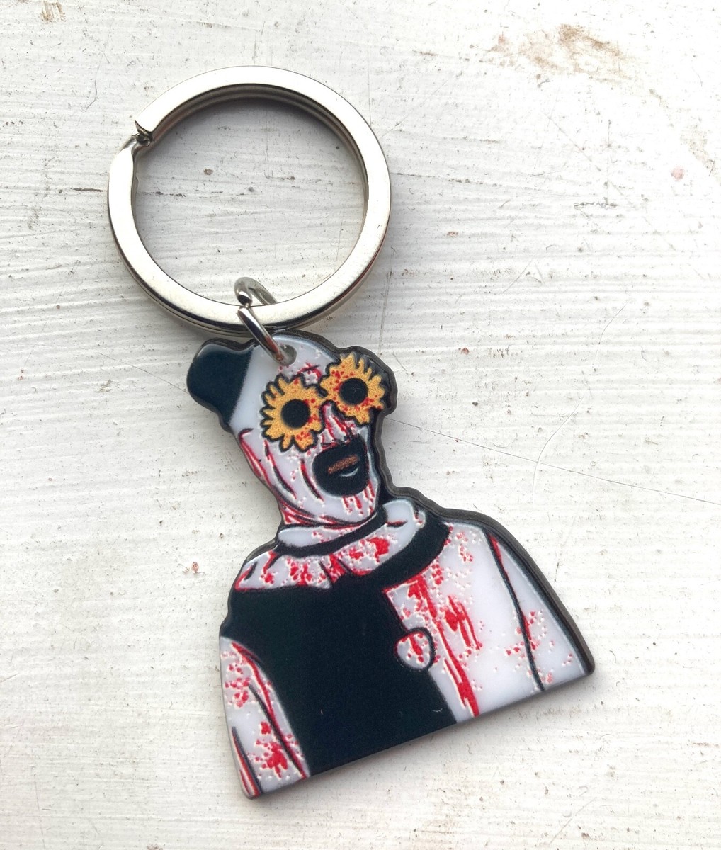 Terrifier Keyring Double Sided Keychain Art The Clown Halloween