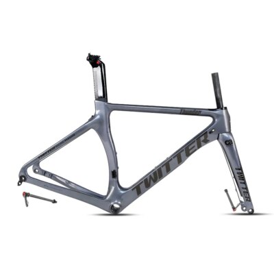 Carbon Faser Rennrad Rahmensatz BB92 41mm Steckachse 142 12mm Scheibenbremse 700