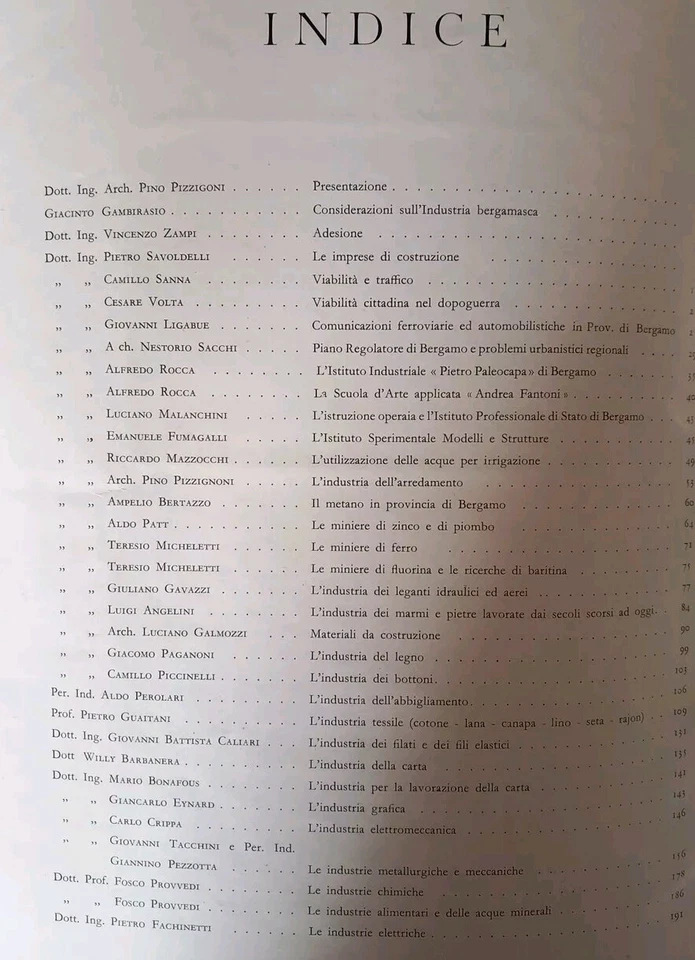 Libro. INGEGNERIA E INDUSTRIA In Terra Bergamasca 1952 - Immagine 3 di 4