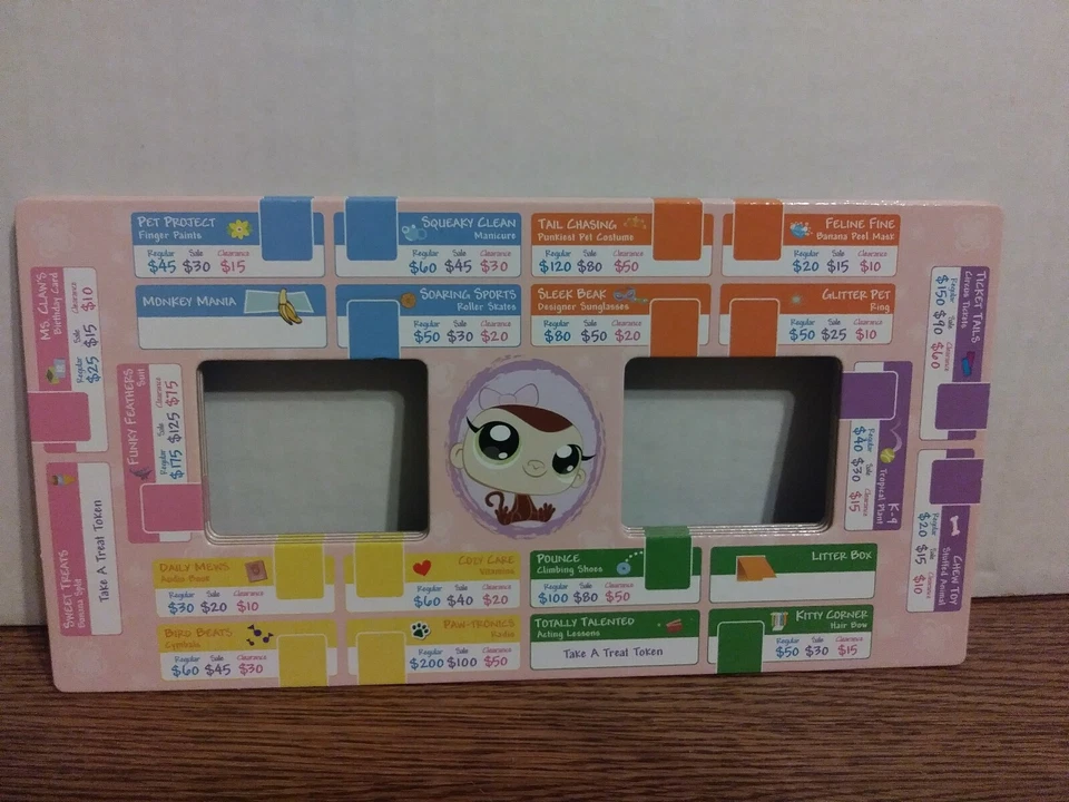 Littlest Pet Shop LPS Mall Madness Hoja de instrucciones de reemplazo y tarjeta de comprador Foto 3 de 3
